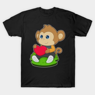 Monkey Heart Balloon T-Shirt